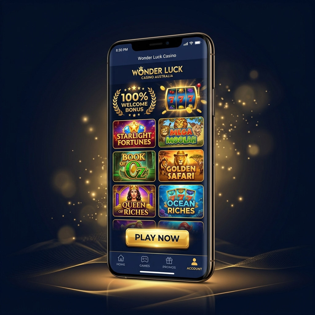 Wonder Luck Casino mobile app on iPhone